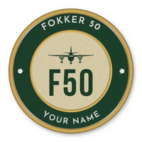 Thumbnail for Fokker 50 Patches - Circle + Name - Forest Gold