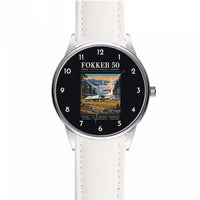 Thumbnail for Fokker 50 - Poster - Leather Strap - White Leather Strap