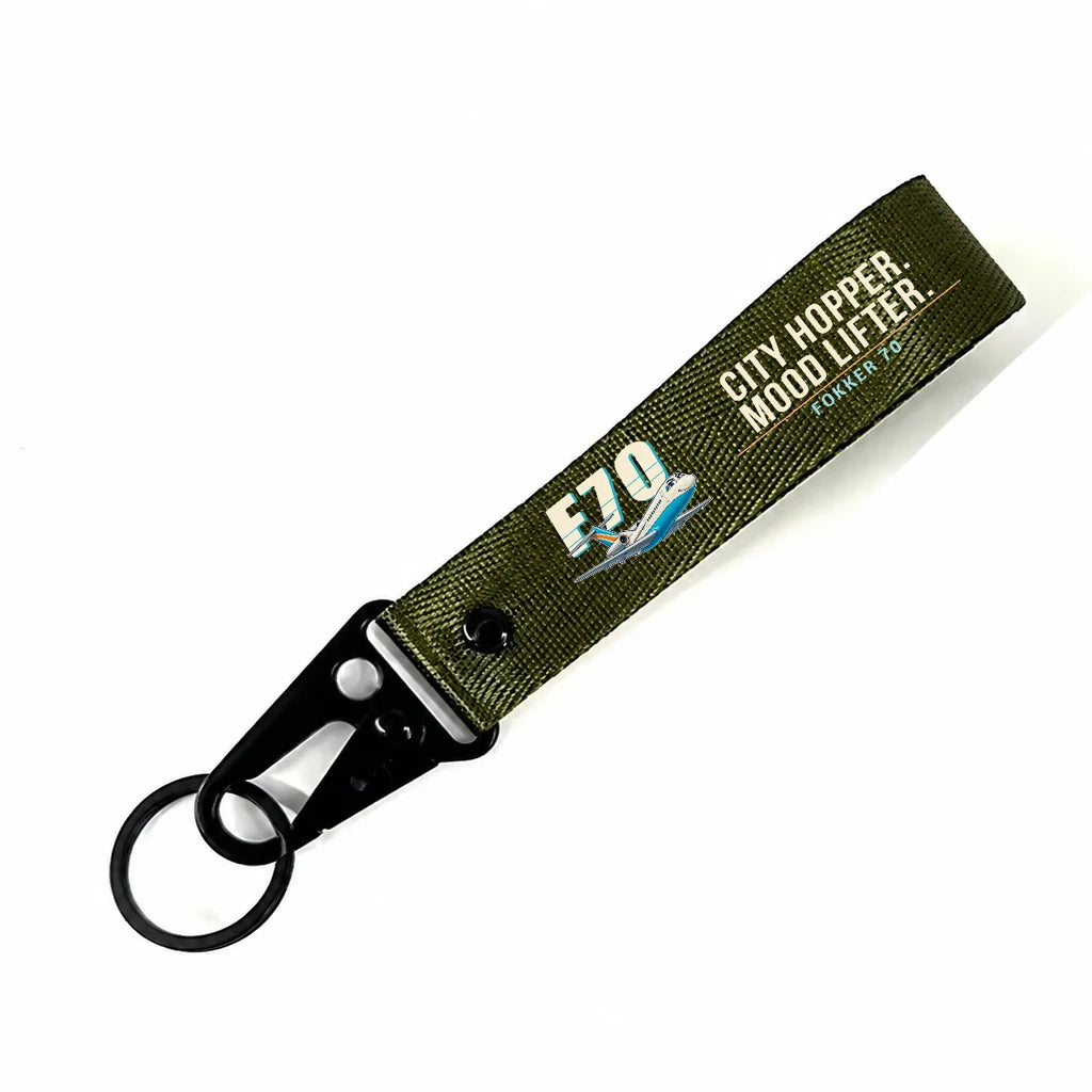 Fokker 70 Hawk-Shaped Key Chains - Dark Green - Cartoon