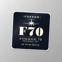 Thumbnail for Fokker 70 - Heritage - Square Sticker - Close-up