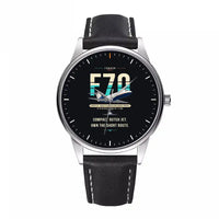 Thumbnail for Fokker 70 - Original - Leather Strap - Black Leather Strap