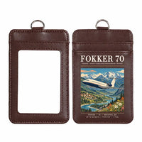 Thumbnail for Fokker 70 - Poster - ID Card Holder - Dark Brown