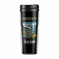 Thumbnail for Fokker 70 - Poster + Name - Plastic (No Holder) - Black