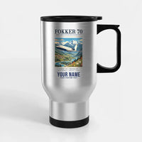Thumbnail for Fokker 70 - Poster + Name - Stainless Steel with Holder - Silver
