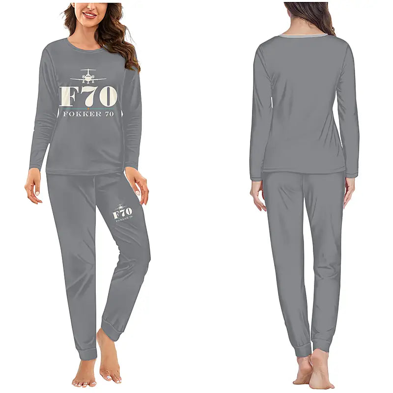 Fokker 70 - Women Pajamas - Heritage Chest - Gray