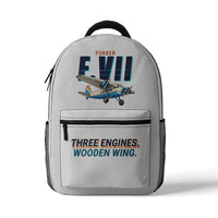 Thumbnail for Fokker F.VIIb-3m - 3D Backpack - Cartoon - White