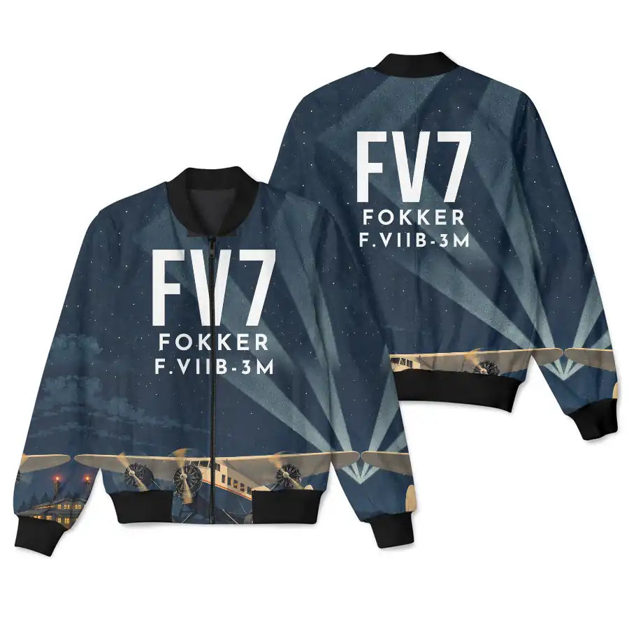Fokker F.VIIb-3m 3D All-Over Print Clothing - Bomber Jacket - 3D