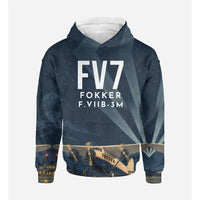 Thumbnail for Fokker F.VIIb-3m 3D All-Over Print Clothing - Hoodie - 3D