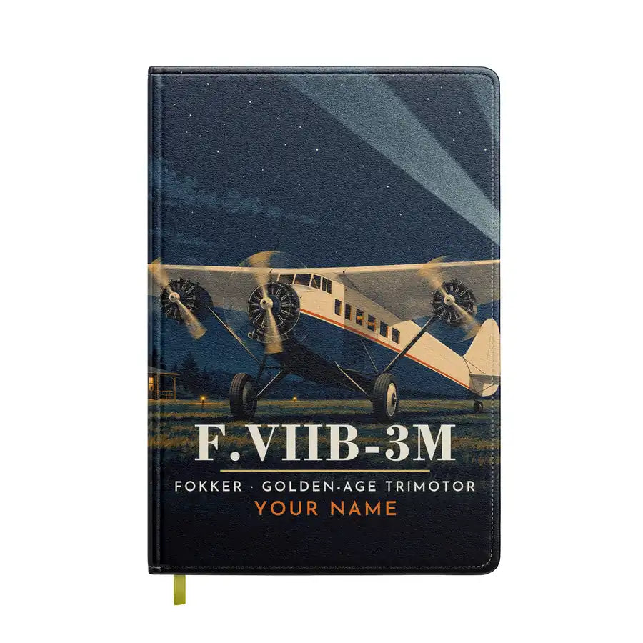 Fokker F.VIIb-3m - 3D + Name - Notebook - Full Print