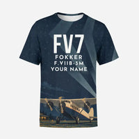 Thumbnail for Fokker F.VIIb-3m 3D All-Over Print Clothing - T-Shirt - 3D + Name