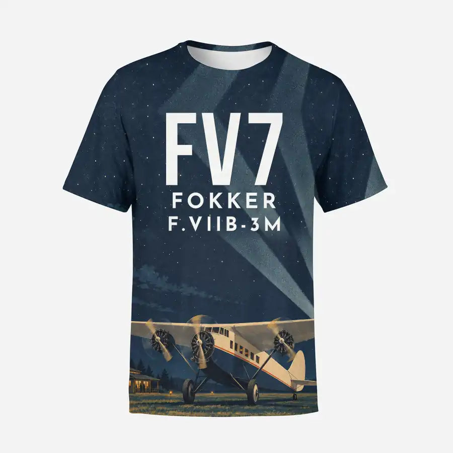 Fokker F.VIIb-3m 3D All-Over Print Clothing - T-Shirt - 3D