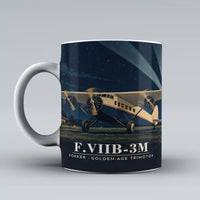 Thumbnail for Fokker F.VIIb-3m - 3D + Title - Mug - White