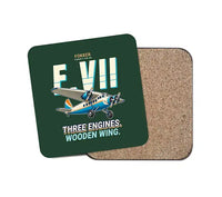 Thumbnail for Fokker F.VIIb-3m - Cartoon - Coaster - Dark Green
