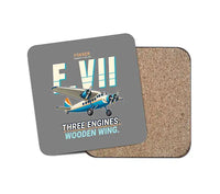 Thumbnail for Fokker F.VIIb-3m - Cartoon - Coaster - Gray