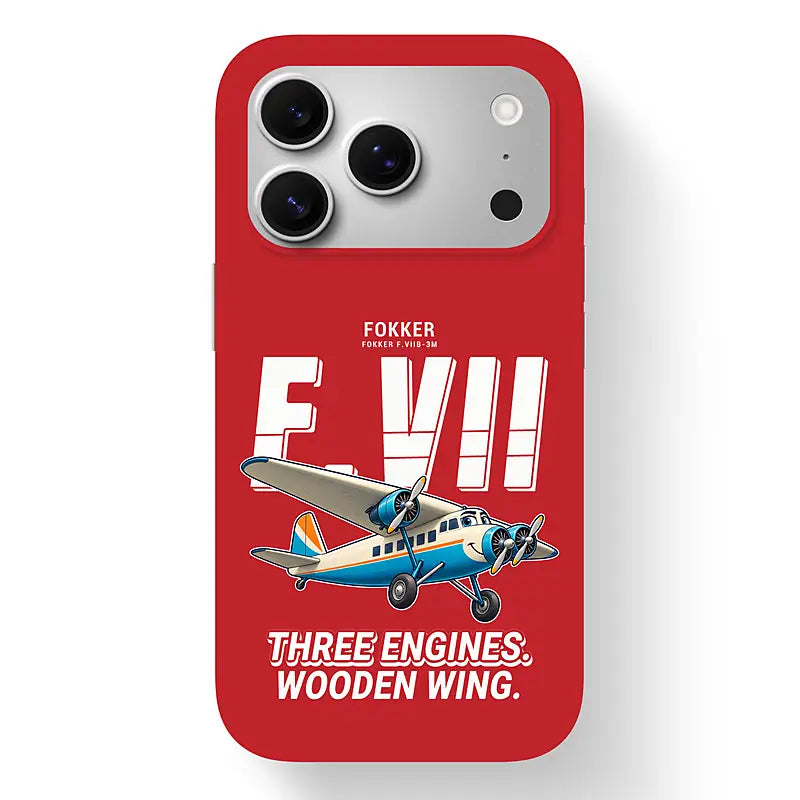 Fokker F.VIIb-3m - Cartoon - MagSafe iPhone 17 Pro - Red