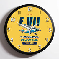 Thumbnail for Fokker F.VIIb-3m - Cartoon + Name - Framed - Yellow