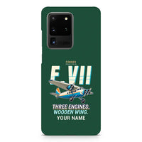 Thumbnail for Fokker F.VIIb-3m - Cartoon + Name - Samsung Case - Dark Green