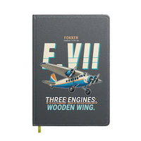 Thumbnail for Fokker F.VIIb-3m - Cartoon - Notebook - Gray