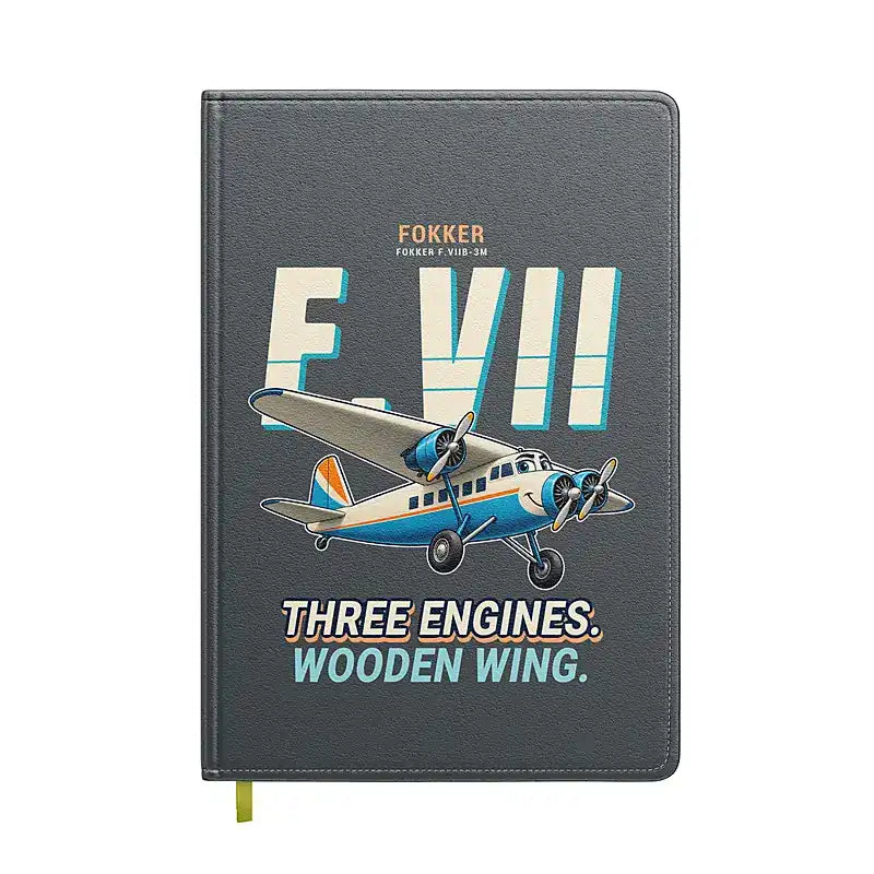 Fokker F.VIIb-3m - Cartoon - Notebook - Gray