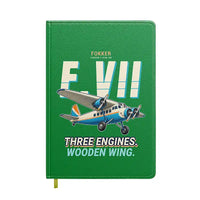 Thumbnail for Fokker F.VIIb-3m - Cartoon - Notebook - Green