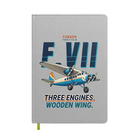 Thumbnail for Fokker F.VIIb-3m - Cartoon - Notebook - Light Gray