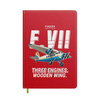 Thumbnail for Fokker F.VIIb-3m - Cartoon - Notebook - Red