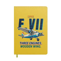 Thumbnail for Fokker F.VIIb-3m - Cartoon - Notebook - Yellow