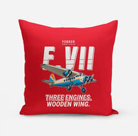 Thumbnail for Fokker F.VIIb-3m - Cartoon - Pillow - Red