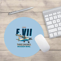 Thumbnail for Fokker F.VIIb-3m - Cartoon - Round Mouse Pad - Light Blue