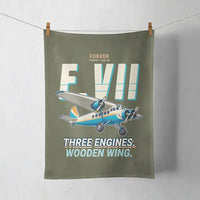 Thumbnail for Fokker F.VIIb-3m - Cartoon - Towel - Green Army