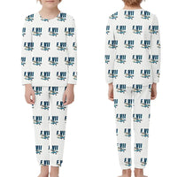 Thumbnail for Fokker F.VIIb-3m - Children Pajamas - Cartoon Pattern - White