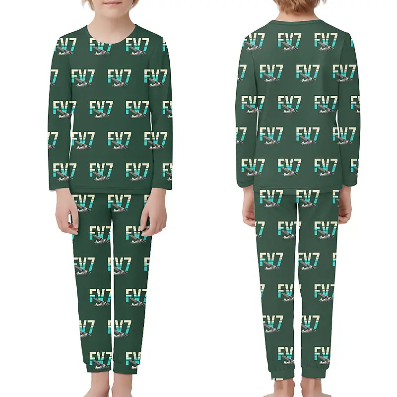 Fokker F.VIIb-3m - Children Pajamas - Original Pattern - Dark Green