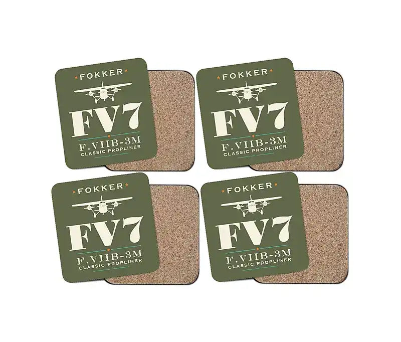 Fokker F.VIIb-3m - Heritage - Coaster Set - Green Army