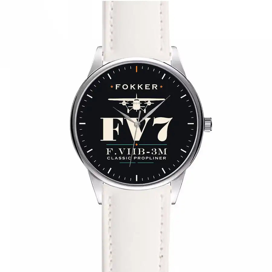 Fokker F.VIIb-3m - Heritage - Leather Strap - White Leather Strap