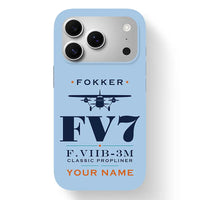 Thumbnail for Fokker F.VIIb-3m - Heritage + Name - MagSafe iPhone 17 Pro - Light Blue