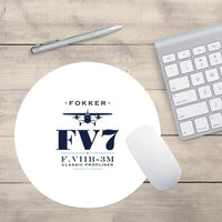 Thumbnail for Fokker F.VIIb-3m - Heritage - Round Mouse Pad - White