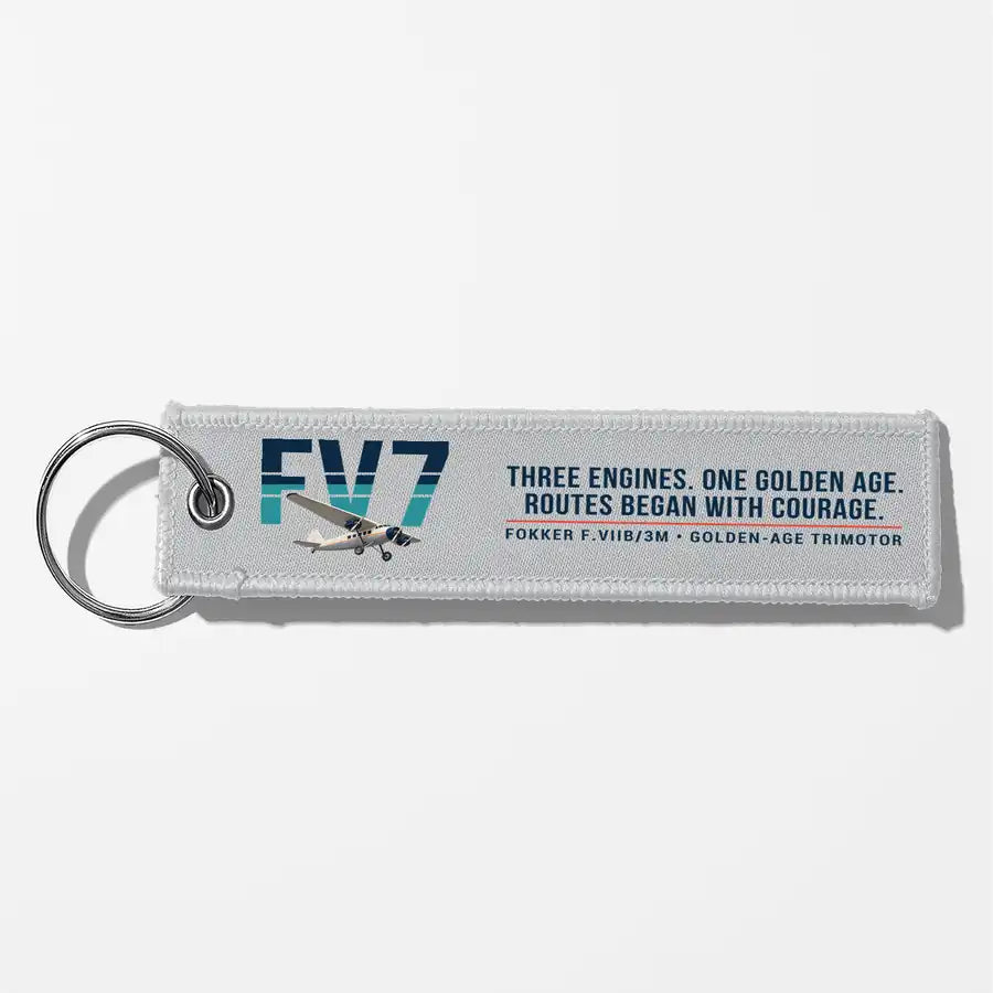 Fokker F.VIIb-3m Aviator Key Chains - Light Gray - Original