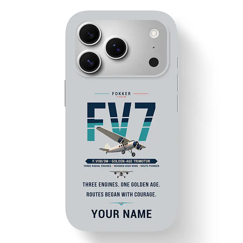 Fokker F.VIIb-3m - Original + Name - MagSafe iPhone 17 Pro - Light Gray