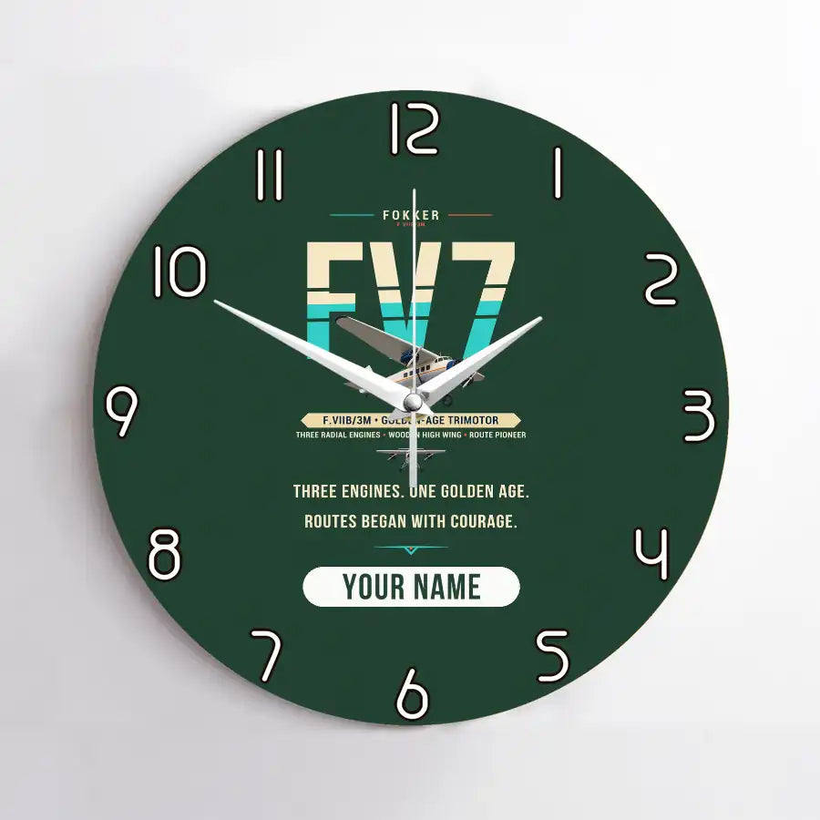 Fokker F.VIIb-3m - Original + Name - No Frame - Dark Green