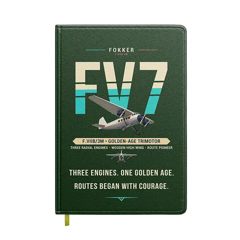 Fokker F.VIIb-3m - Original - Notebook - Dark Green