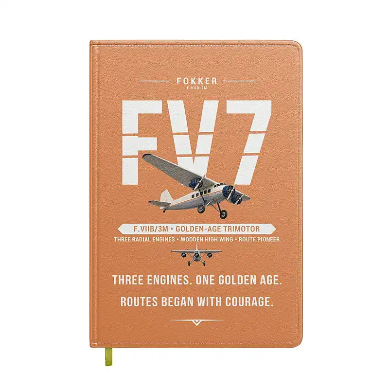 Fokker F.VIIb-3m - Original - Notebook - Orange
