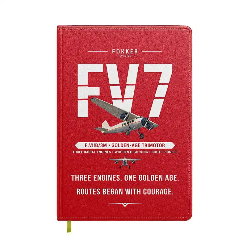 Fokker F.VIIb-3m - Original - Notebook - Red