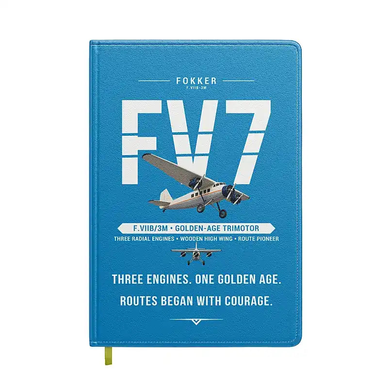 Fokker F.VIIb-3m - Original - Notebook - Turquoise