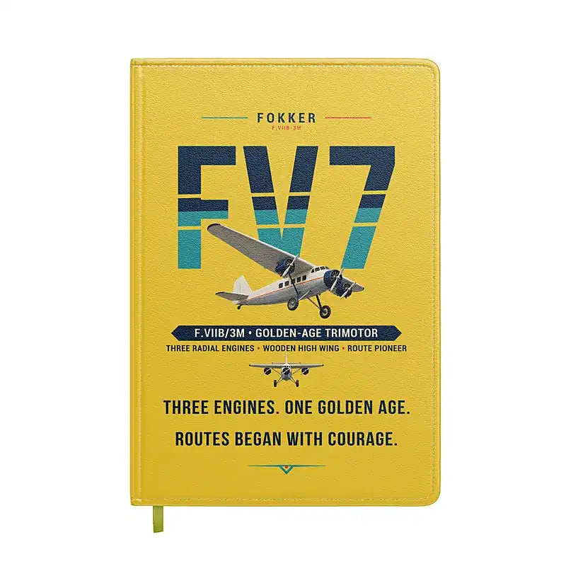Fokker F.VIIb-3m - Original - Notebook - Yellow