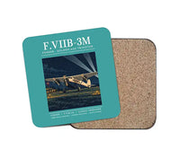 Thumbnail for Fokker F.VIIb-3m - Poster - Coaster - Turquoise