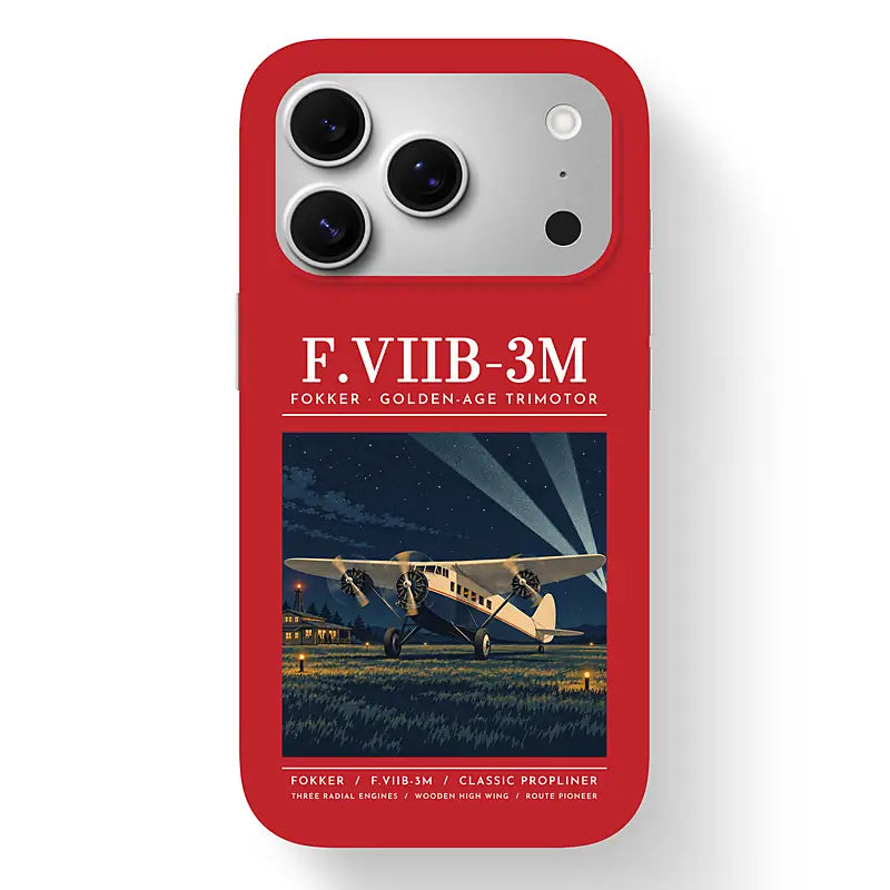 Fokker F.VIIb-3m - Poster - MagSafe iPhone 17 Pro - Red