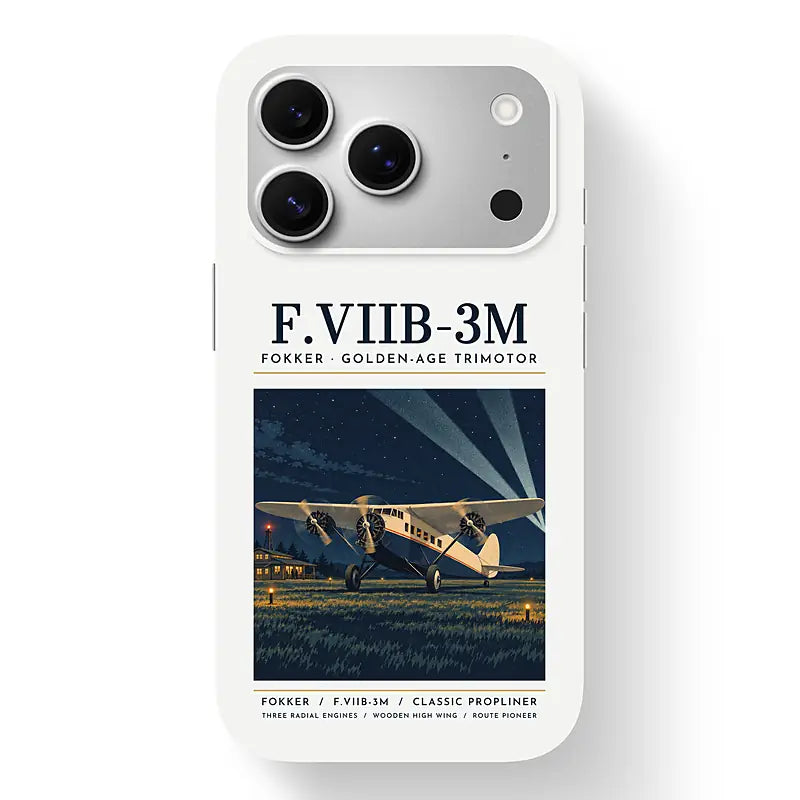Fokker F.VIIb-3m - Poster - MagSafe iPhone 17 Pro - White