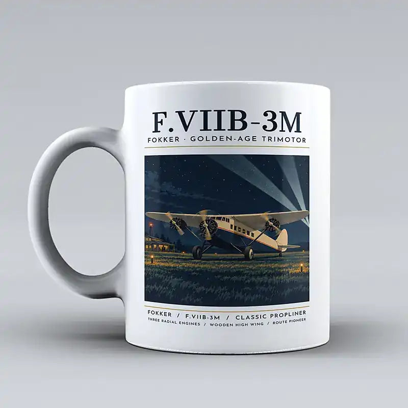 Fokker F.VIIb-3m - Poster - Mug - White