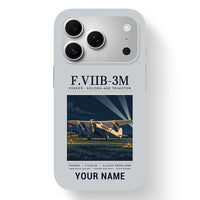 Thumbnail for Fokker F.VIIb-3m - Poster + Name - MagSafe iPhone 17 Pro - Light Gray