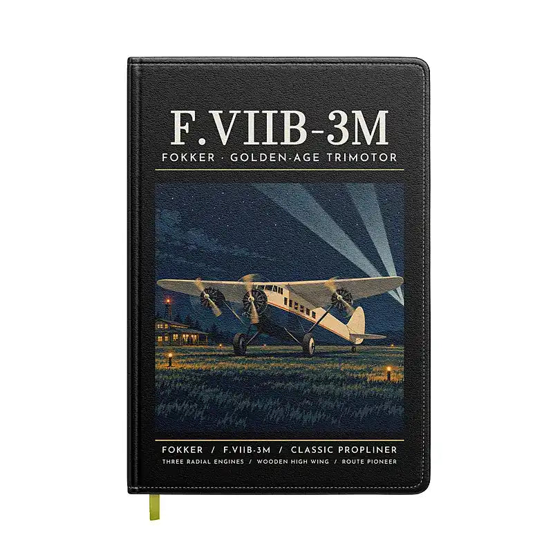 Fokker F.VIIb-3m - Poster - Notebook - Black